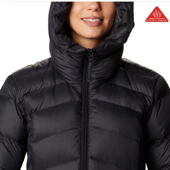 Columbia Women's Autumn Park™ Down Hooded Mid Jacket Black 3X - Picture 7 of 11
